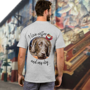 Replaceable Dog Photo and Personalised Text T-Shirt
