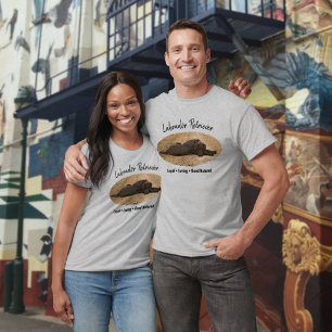 Replaceable Dog Photo with Personalised Text T-Shirt