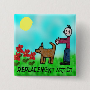 Replacement Artist 15 Cm Square Badge
