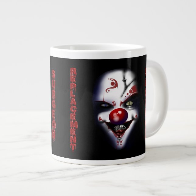 Replacement Surgeon - Evil Clown Large Coffee Mug (Front Right)