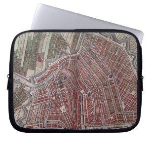 Replica city map of Amsterdam 1652 Laptop Sleeve
