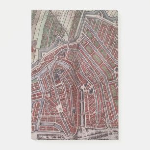 Replica city map of Amsterdam 1652 Post-it Notes