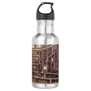 Replica city map of Delft from 1649 532 Ml Water Bottle