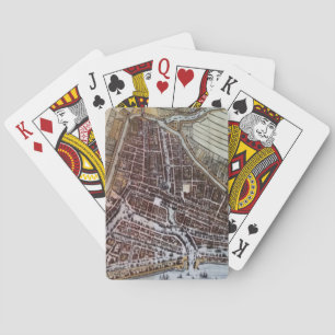 Replica city map of Rotterdam 1652 Playing Cards