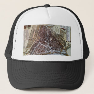Replica city map of Rotterdam 1652 Trucker Hat