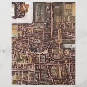 Replica city map of The Hague 1649
