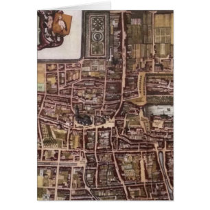 Replica city map of The Hague 1649