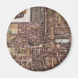 Replica city map of The Hague 1649 Magnet