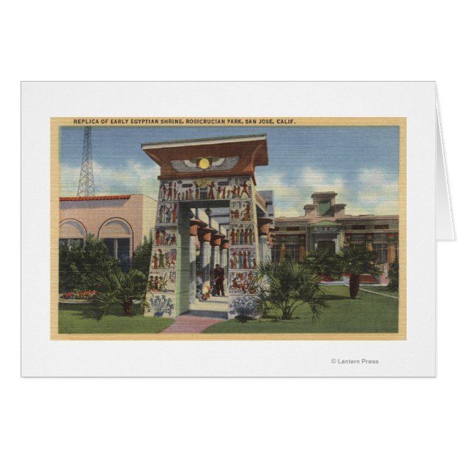 Replica of Egyptian Shrine, Rosicrucian Park (Front Horizontal)