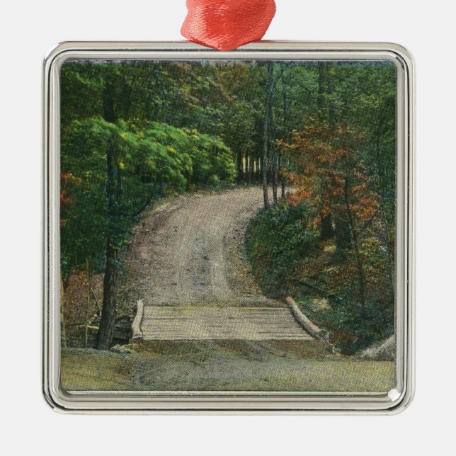 Replica of Gen Burgoyne's Last Bridge Metal Tree Decoration (Front)