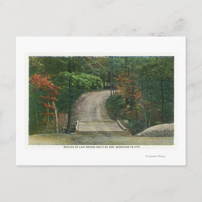 Replica of Gen Burgoyne's Last Bridge Postcard (Front)