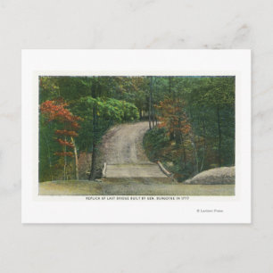 Replica of Gen Burgoyne's Last Bridge Postcard
