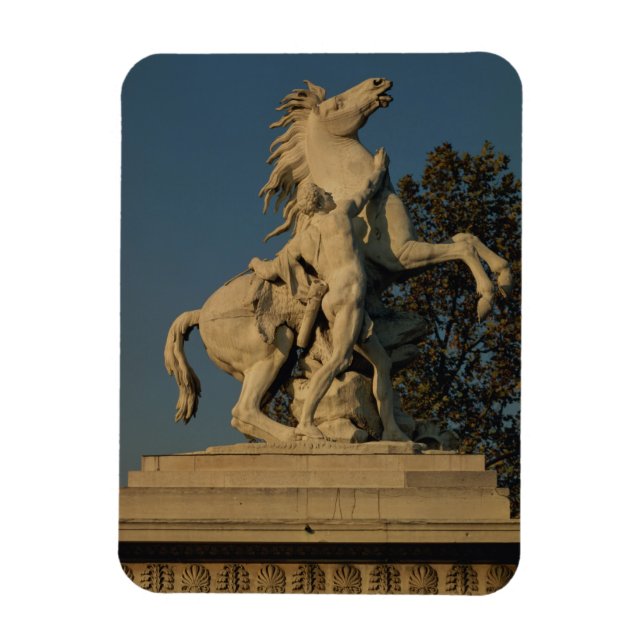 Replica of one of the two 'Marly Horses' originall Magnet (Vertical)