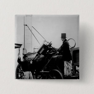 Replica of Stephenson's Rocket, 1929 15 Cm Square Badge