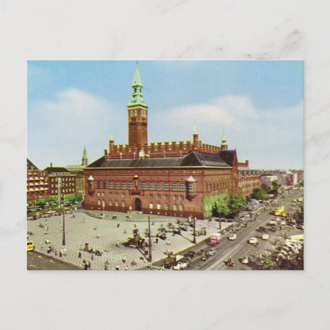 Replica Vintage  Denmark, Copenhagen, City Hall Postcard (Front)