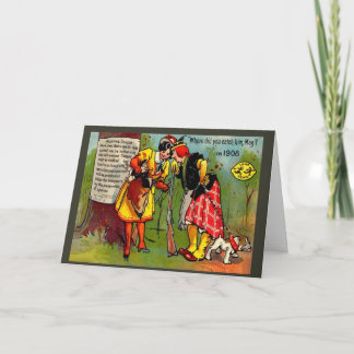 Replica Vintage image , Leap year 1908 Card