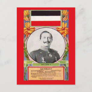 Replica Vintage Postcard Kaiser Wilhelm II