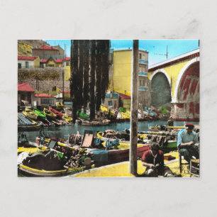 Replica Vintage  postcard, Marseille, Fishermans Q Postcard