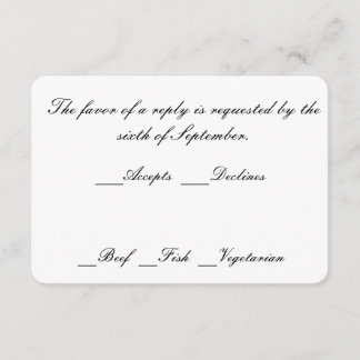 reply card envelopes included