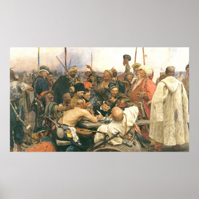 Reply of the Cossacks Poster (Front)