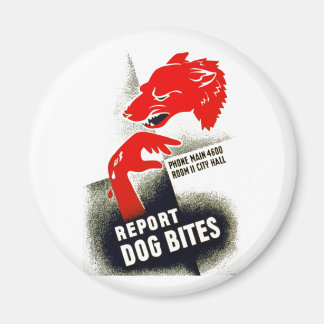Report Dog Bites Magnet