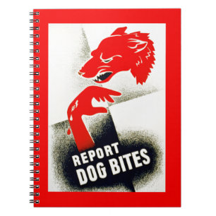 Report Dog Bites Spiral Notebook