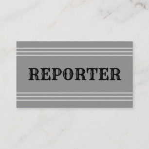 Reporter Business Card