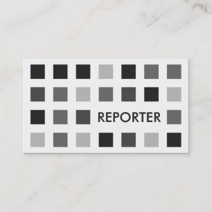 REPORTER (mod squares) Business Card