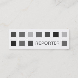 REPORTER (mod squares) Mini Business Card