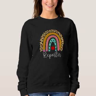 Reporter Rainbow News Media Production Communicati Sweatshirt