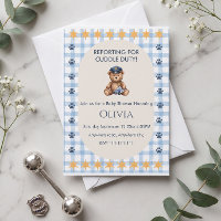 Reporting for Cuddle Duty Police Baby Shower
