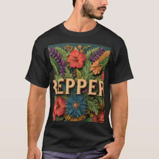 Repper Tropical Flower Art - 3D Paper Cut Botanica T-Shirt