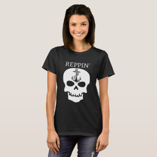 Reppin' The East Coast skull Lighthouse Route T-Sh T-Shirt