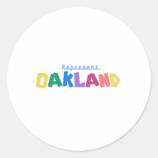 Represent Oakland Classic Round Sticker