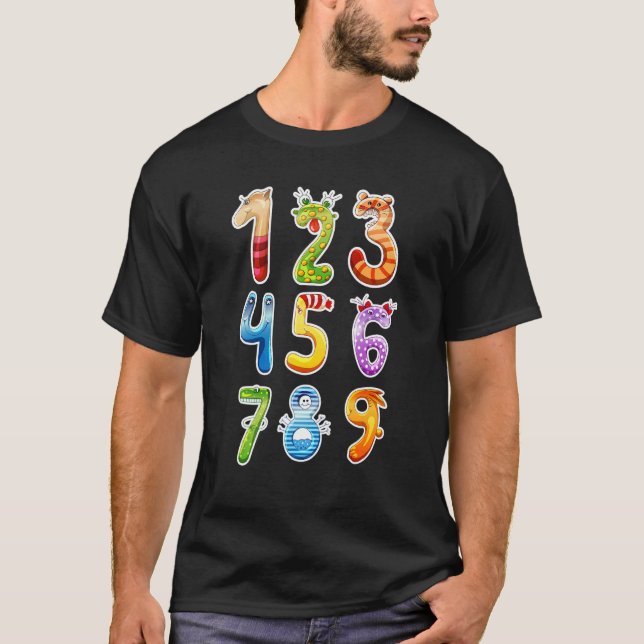 Representation Numbers Math Back To School Educati T-Shirt (Front)
