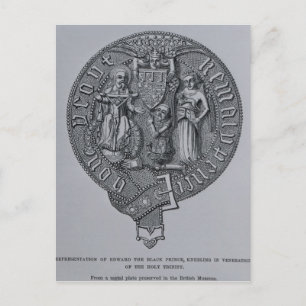 Representation of Edward the Black Prince Postcard