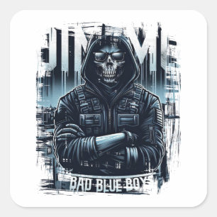 Representation of Zagreb's passionate ultras Square Sticker