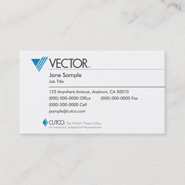 Representative & Manager Business Cards (Front)