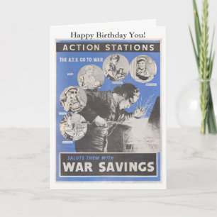 Reprint of British wartime poster. Card