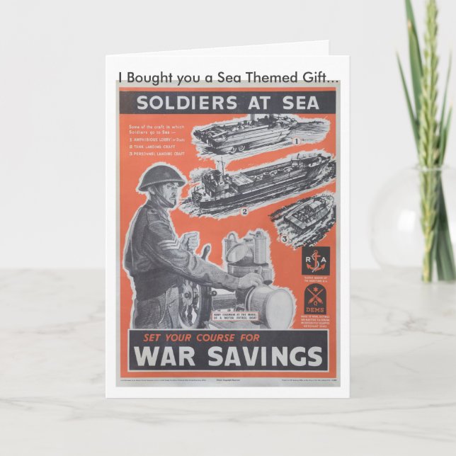 Reprint of British wartime poster. Card (Front)