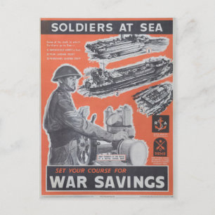 Reprint of British wartime poster. Postcard