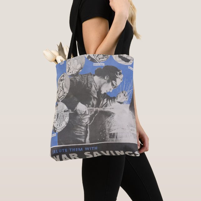 Reprint of British wartime poster. Tote Bag (Close Up)