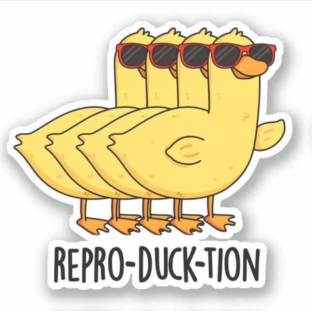 Repro-duck-tion Funny Animal Duck Pun  (Front)