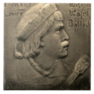 Repro Dutch Faux Relief Grey Face  Tile