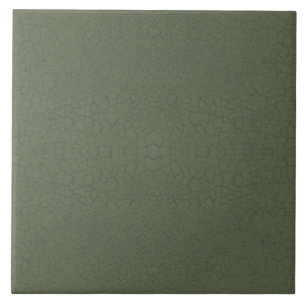Repro Faux Crackle Glaze Green Tile