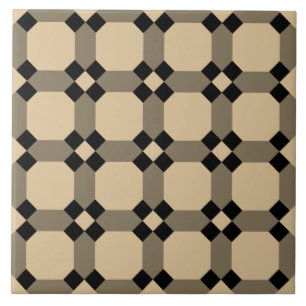 Repro Geometric Azulejos Mosaic Cream Tile