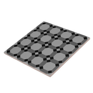 Repro Geometric Azulejos Mosaic Grey Tile