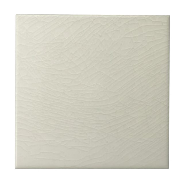 Repro Minton Faux Crazed Patina Ivory Field Tile (Front)