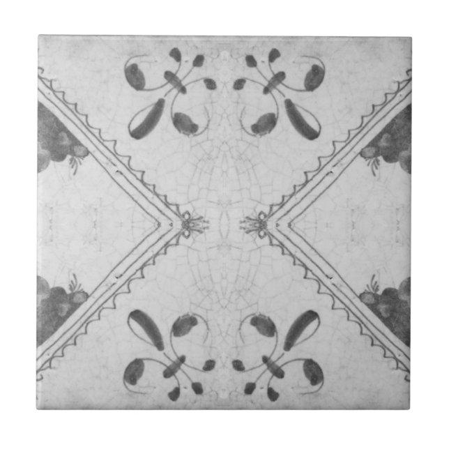 Repro Portuguese Floral Azulejos Tile (Front)