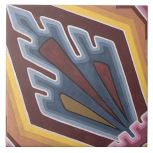 Repro Vintage Encaustic Geometric Tile